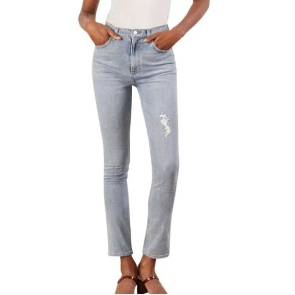 Reformation Hepburn High Skinny Jean Wash Ibiza Size 24 - Picture 1 of 6
